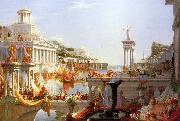Thomas Cole Course of Empire Consumation of  Empire oil on canvas